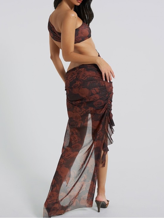 Jaded London Urban Outfitters Athena One Shoulder Draped Maxi Dress. Size 12 - Picture 4 of 9